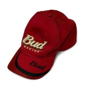 Vintage Bud Racing Red SnapBack
